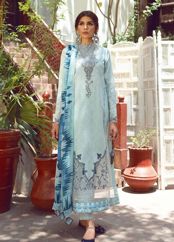 Kinaar by Shiza Hassan Embroidered Lawn Suits Unstitched 3 Piece SH21KN FARISA - Luxury Collection
