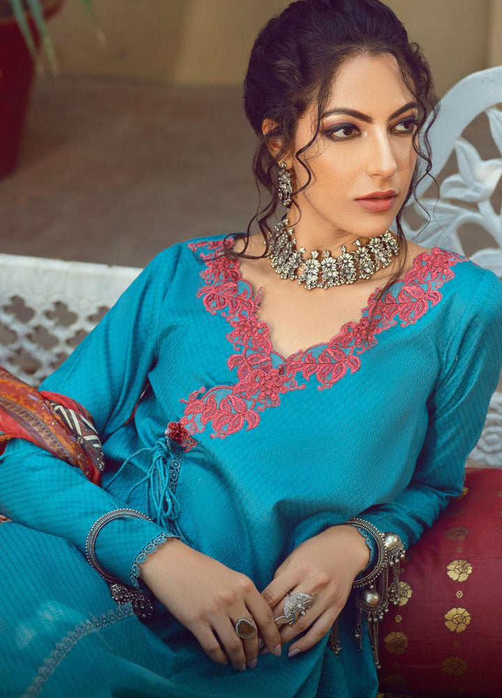 Kinaar by Shiza Hassan Embroidered Lawn Suits Unstitched 3 Piece SH21KN PARINA - Luxury Collection