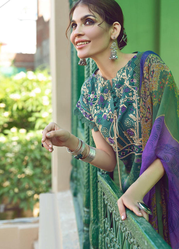 Kinaar by Shiza Hassan Embroidered Lawn Suits Unstitched 3 Piece SH21KN ZARGUL - Luxury Collection