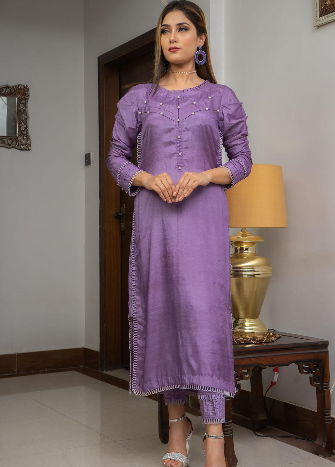 Knot Luxury Pret Cotton Silk 3 Piece K1008 Ethnic