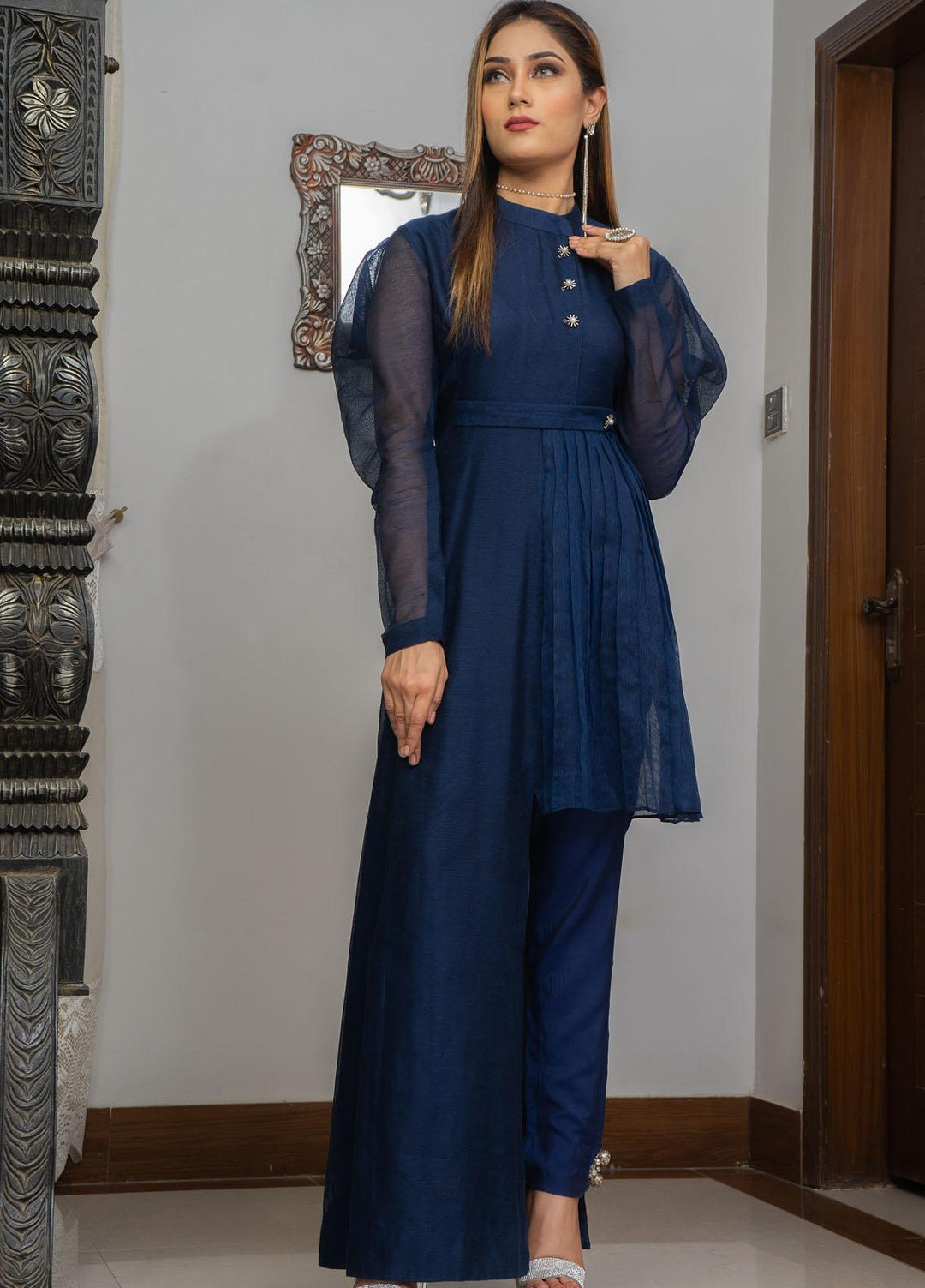Knot Luxury Pret Khaadi Net 3 Piece K1011 MAJESTIC STOKE