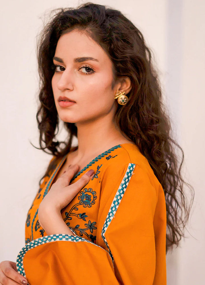 Kross Kulture Pret Embroidered Cotton 2 Piece Suit 0001382-Mus