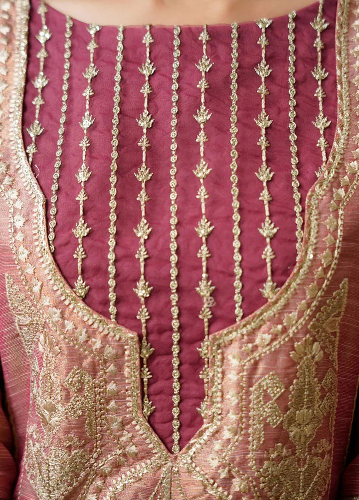 Kross Kulture Pret Embroidered Tissue Masoori 3 Piece Suit Mysa KLX- 00526