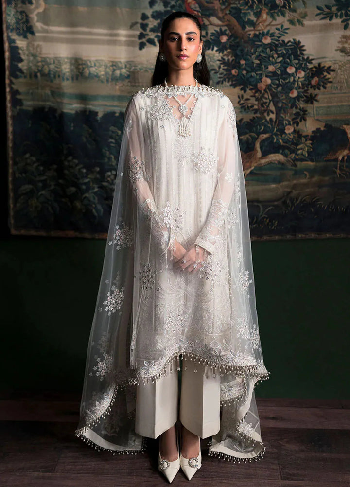 La Regina by Seraph Embroidered Chiffon Suits Unstitched 3 Piece SPH24LR Opal - Festive Collection