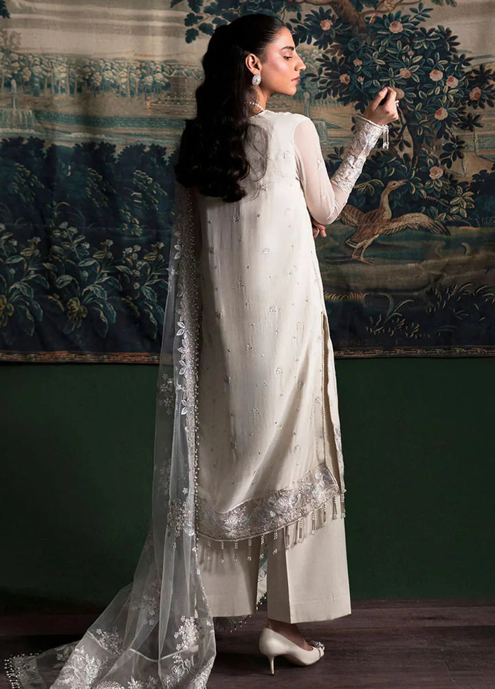 La Regina by Seraph Embroidered Chiffon Suits Unstitched 3 Piece SPH24LR Opal - Festive Collection