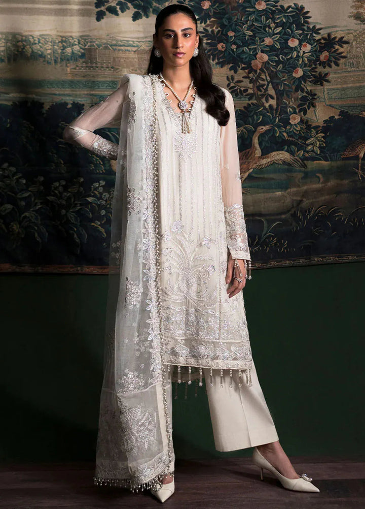 La Regina by Seraph Embroidered Chiffon Suits Unstitched 3 Piece SPH24LR Opal - Festive Collection