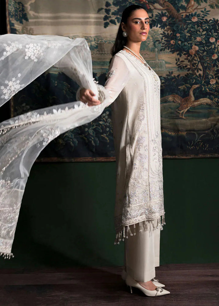 La Regina by Seraph Embroidered Chiffon Suits Unstitched 3 Piece SPH24LR Opal - Festive Collection