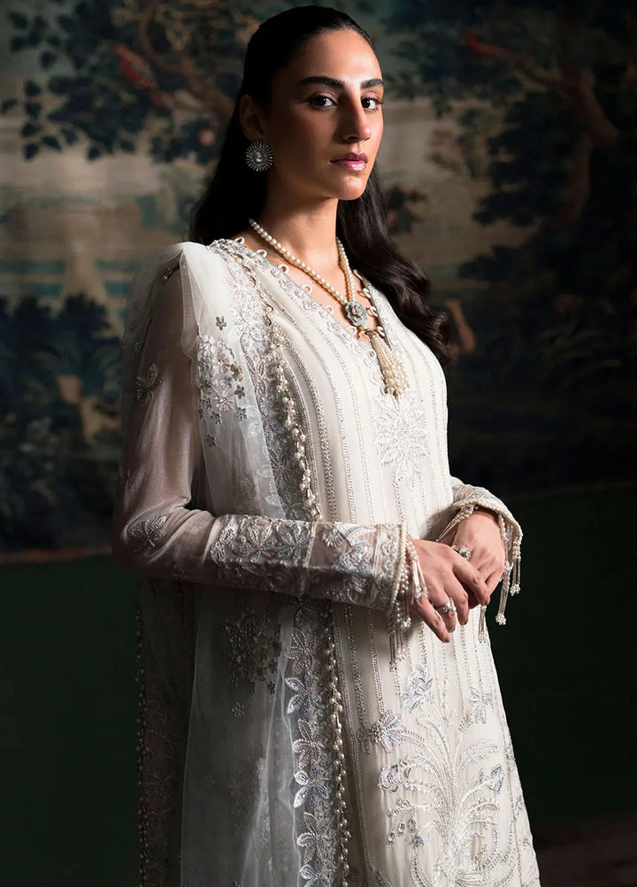 La Regina by Seraph Embroidered Chiffon Suits Unstitched 3 Piece SPH24LR Opal - Festive Collection