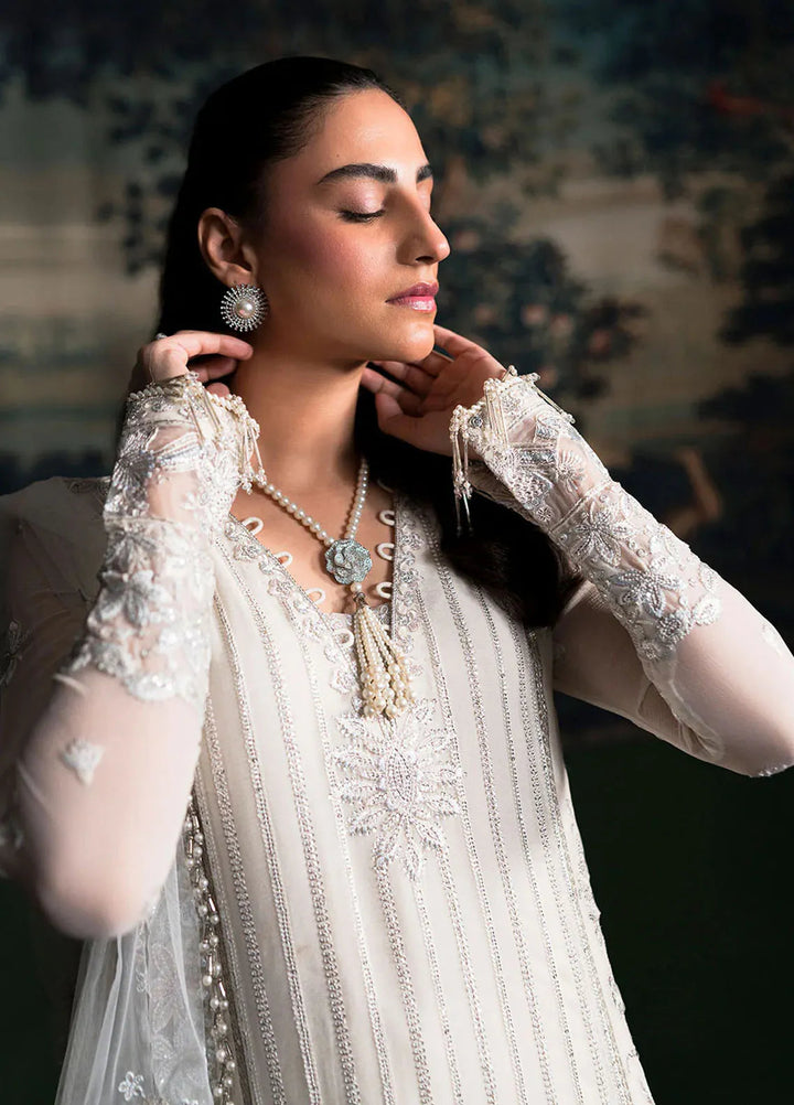La Regina by Seraph Embroidered Chiffon Suits Unstitched 3 Piece SPH24LR Opal - Festive Collection