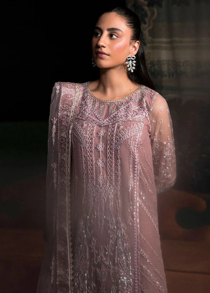 La Regina by Seraph Embroidered Net Suits Unstitched 3 Piece SPH24LR Azalea - Festive Collection