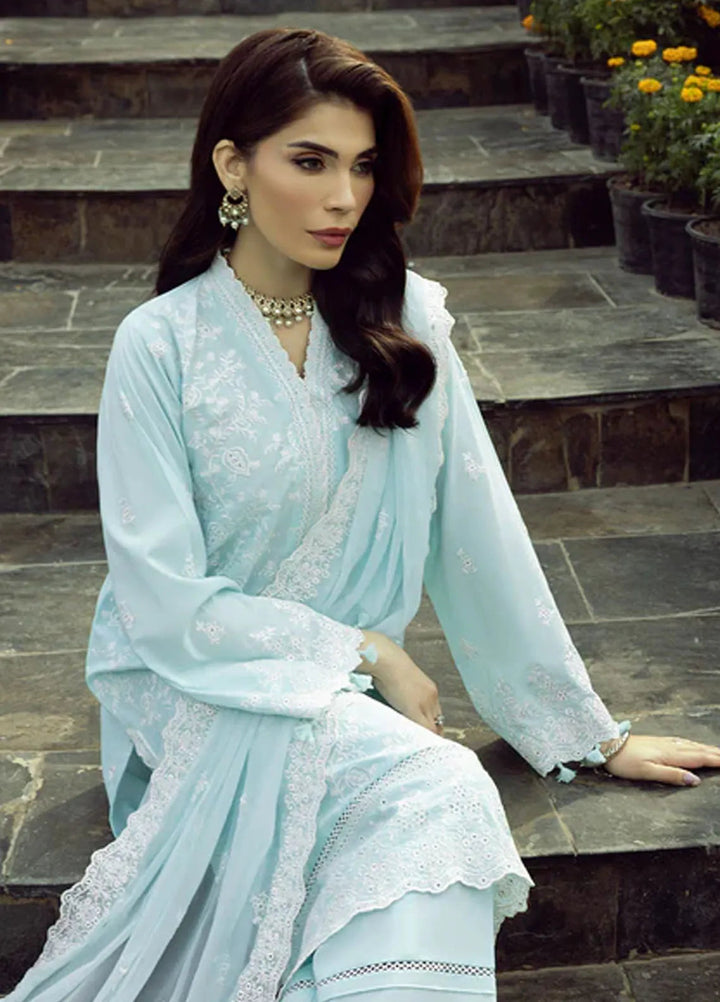 Lakhany Embroidered Lawn Suits Unstitched 3 Piece LSM25EL LG-IZ-0308 - Eid Collection