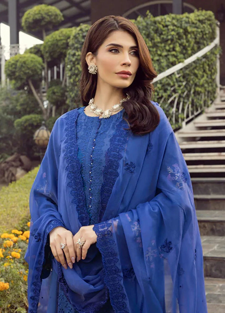 Lakhany Embroidered Lawn Suits Unstitched 3 Piece LSM25EL LG-RL-0165 - Eid Collection