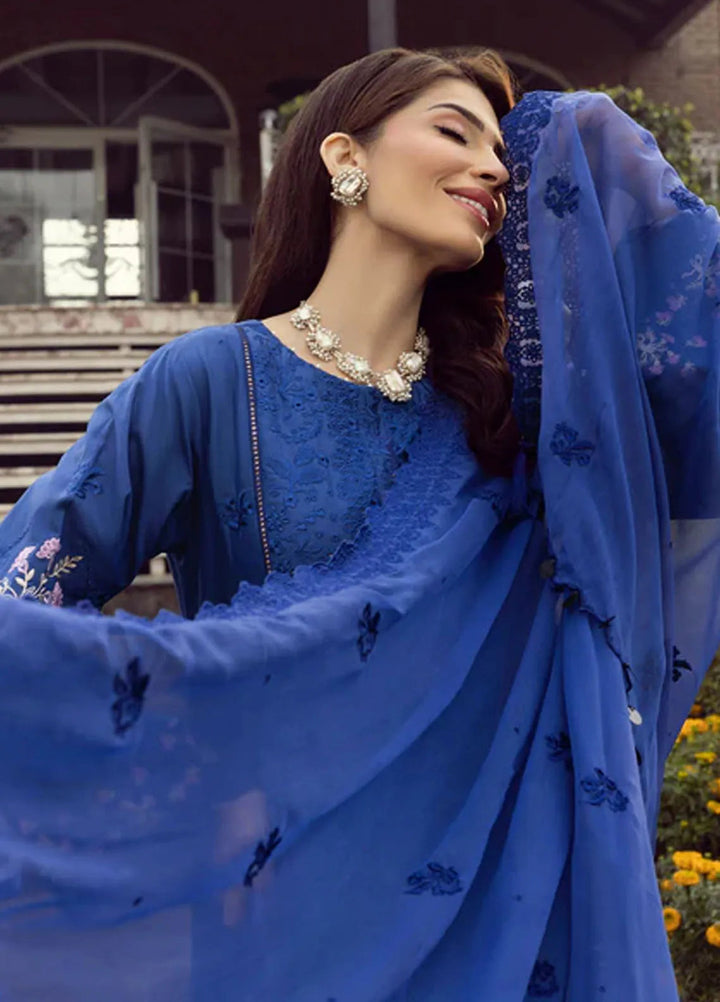 Lakhany Embroidered Lawn Suits Unstitched 3 Piece LSM25EL LG-RL-0165 - Eid Collection