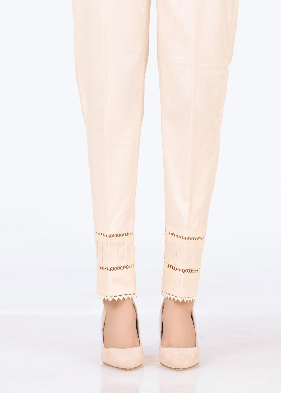 Lakhany Cambric Embroidered Trousers for Women - LSM21CT LSM-T-2324 (BG)