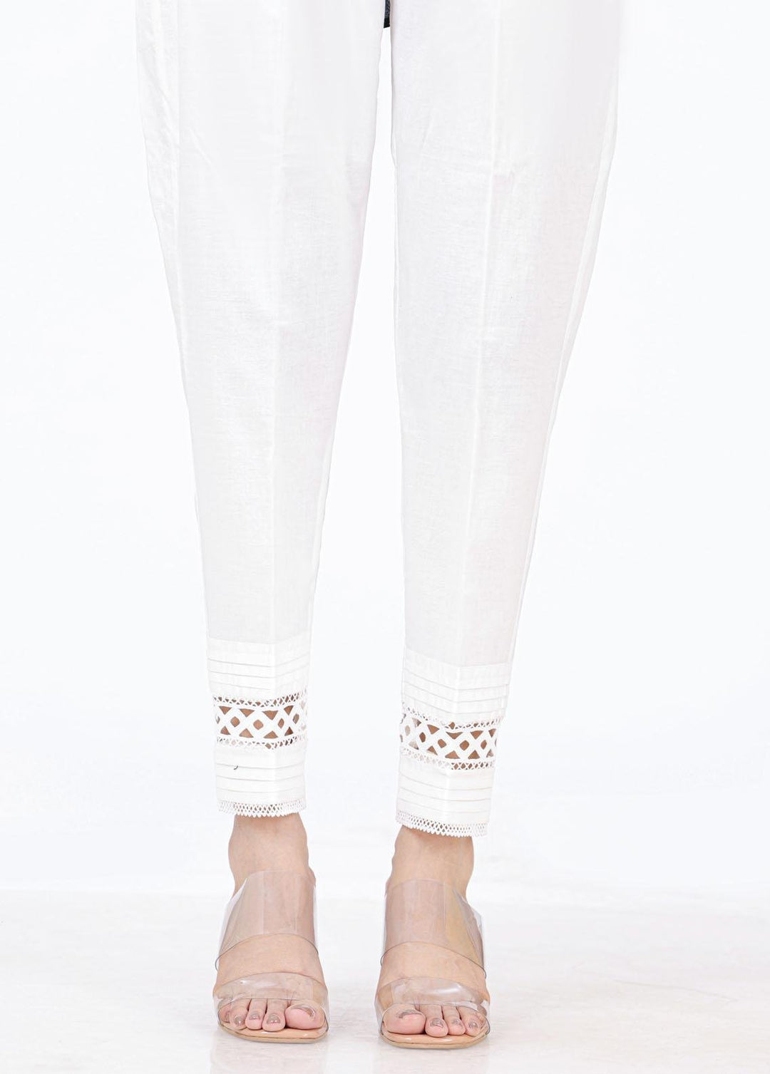 Lakhany Cambric Embroidered Trousers for Women - LSM21CT LSM-T-2336(W)