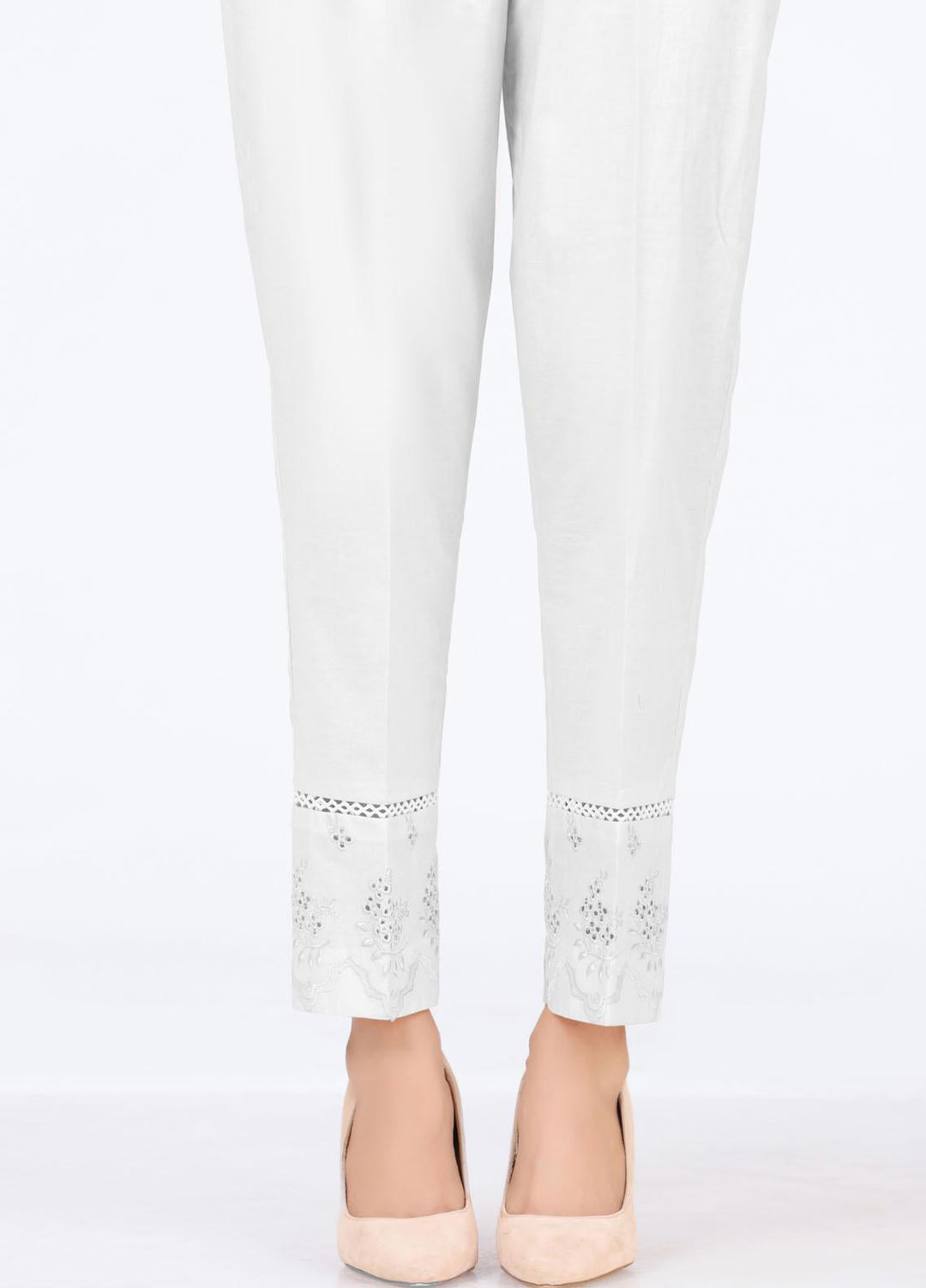 Lakhany Embroidered Cambric Pret Trousers LSM-T-2330(W)