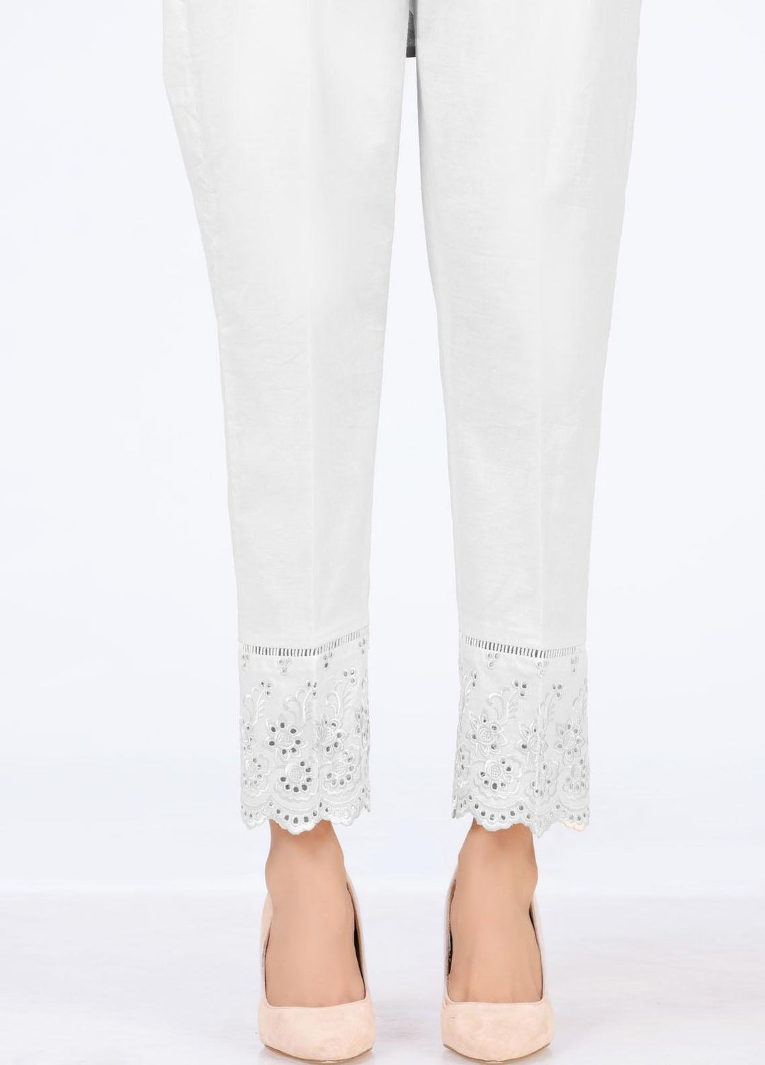 Lakhany Embroidered Cambric Pret Trousers LSM-T-2332(W)