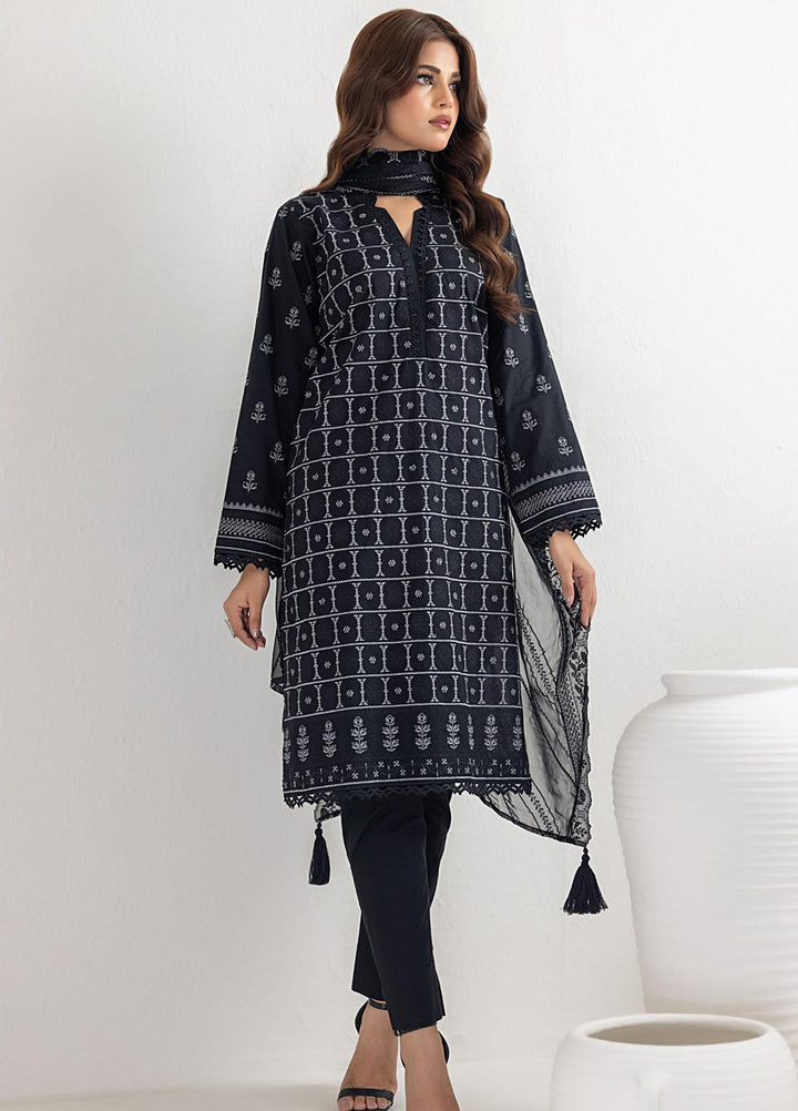 Lakhany Embroidered Lawn Suits Unstitched 3 Piece LSM23MC LG-ZH-0051 - Summer Collection