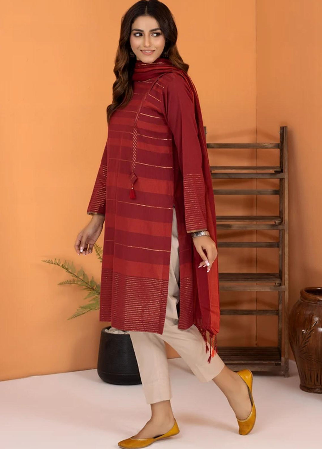 Lakhany Casual Pret  Handwoven 2 Piece Suit LSM21H LSM-2440