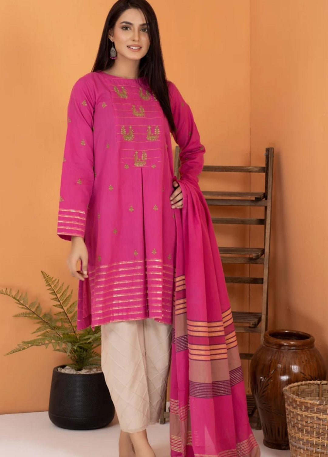Lakhany Casual Pret  Handwoven 2 Piece Suit LSM21H LSM-2447