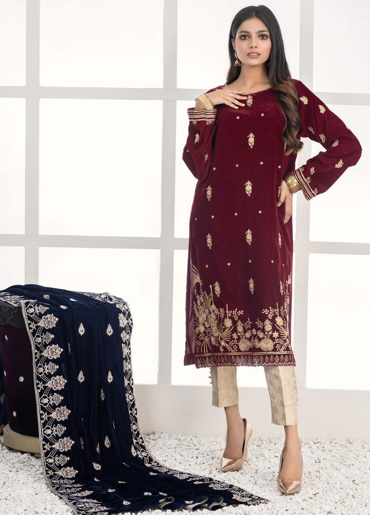 Lakhany Luxury Pret  Velvet Shirt LSM21V LSM-2430