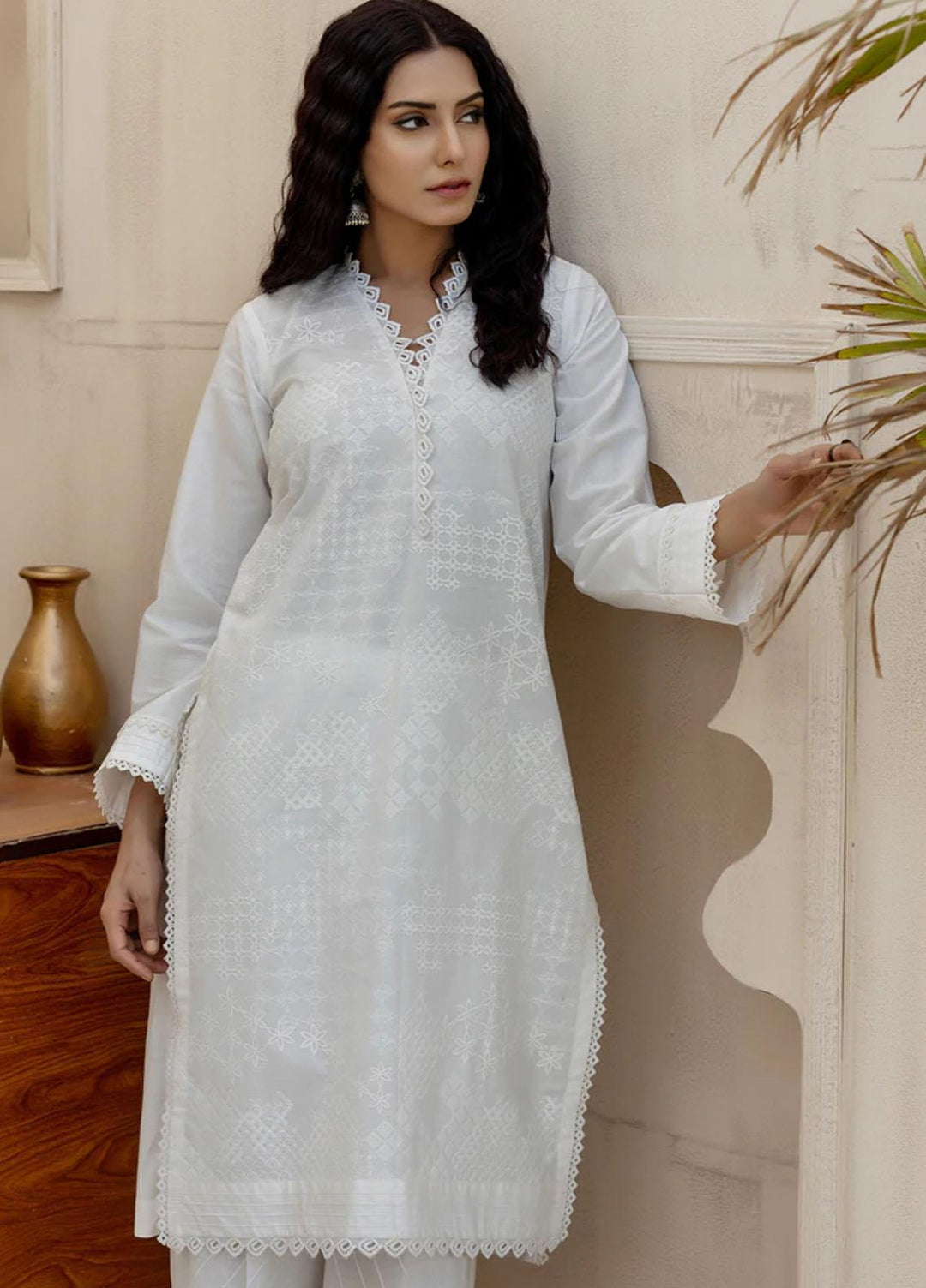 Lakhany Pret Embroidered Cambric Shirt LSM-2665