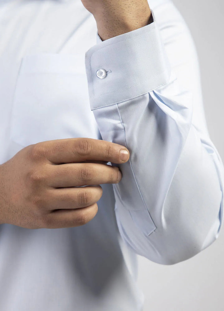 Lamorado Cotton Formal Men Shirt - Light Blue Formal Pure Cotton