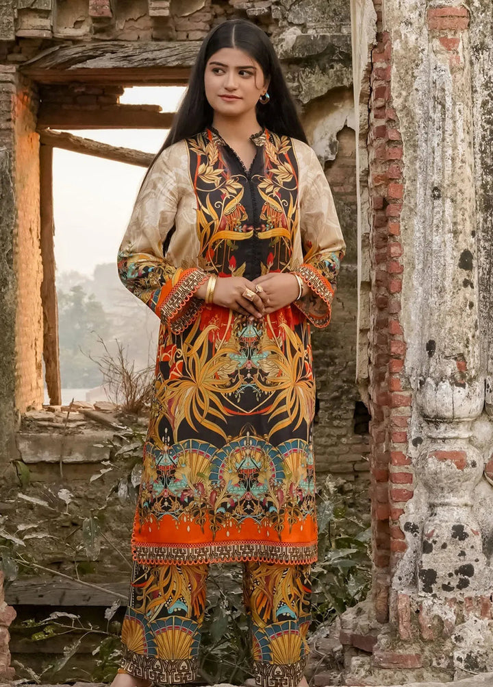 Lamorado Printed Lawn Suit Unstitched 2 Piece LMD25LP LWSU-25P204 - Summer Collection