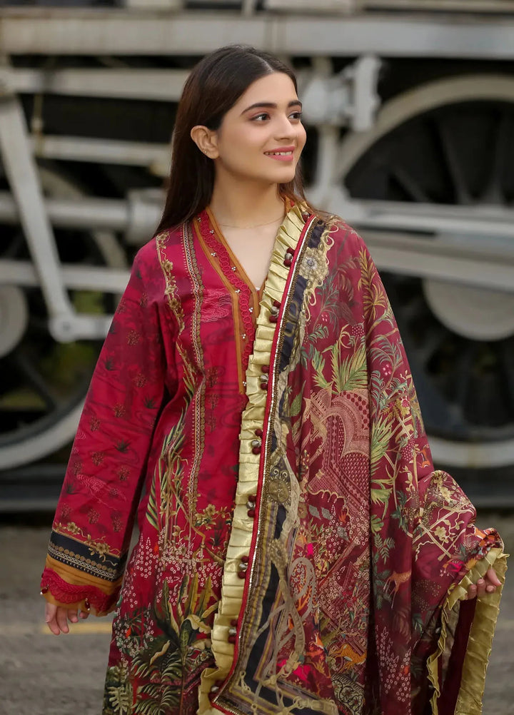 Lamorado Printed Lawn Suit Unstitched 3 Piece LMD25LP LWSU-25P302 - Summer Collection