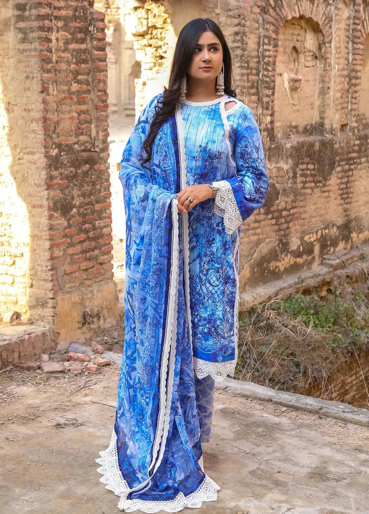 Lamorado Printed Lawn Suit Unstitched 3 Piece LMD25LP LWSU-25P303 - Summer Collection