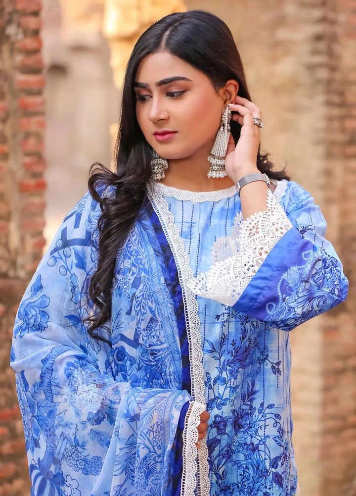 Lamorado Printed Lawn Suit Unstitched 3 Piece LMD25LP LWSU-25P303 - Summer Collection