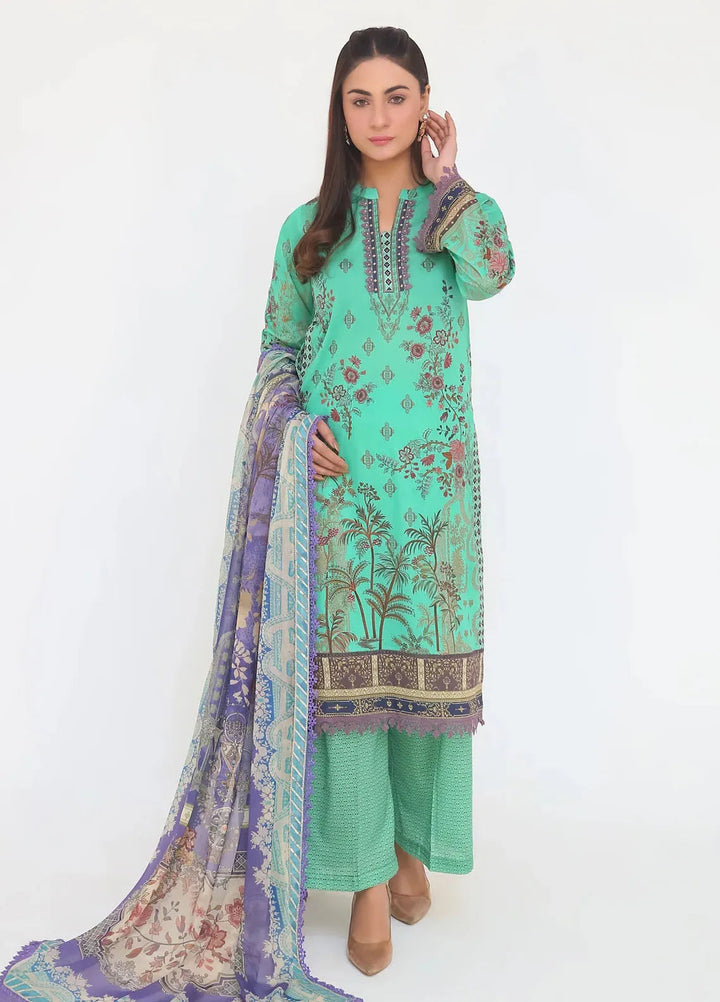 Lamorado Printed Lawn Suit Unstitched 3 Piece LMD25LP LWSU-25P307 - Summer Collection