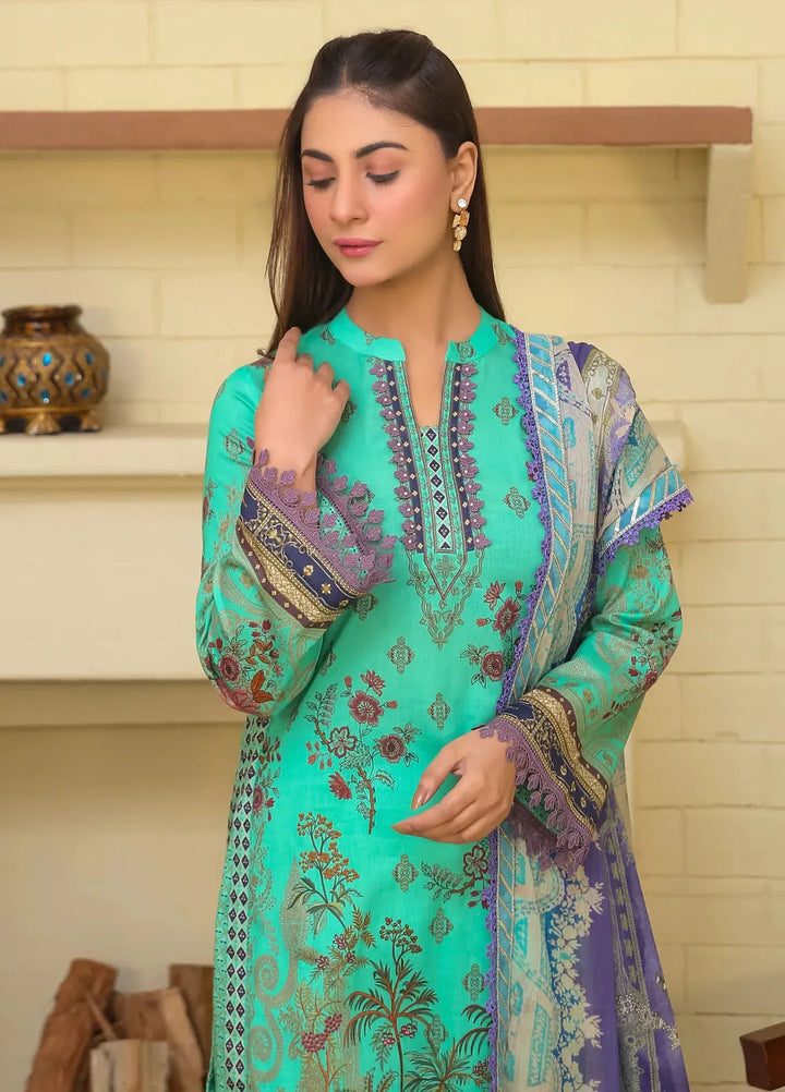 Lamorado Printed Lawn Suit Unstitched 3 Piece LMD25LP LWSU-25P307 - Summer Collection