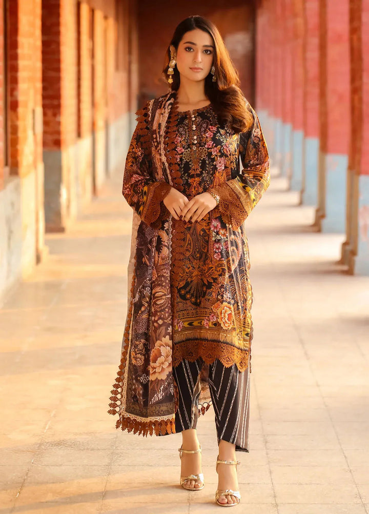 Lamorado Printed Lawn Suit Unstitched 3 Piece LMD25LP LWSU-25P310 - Summer Collection