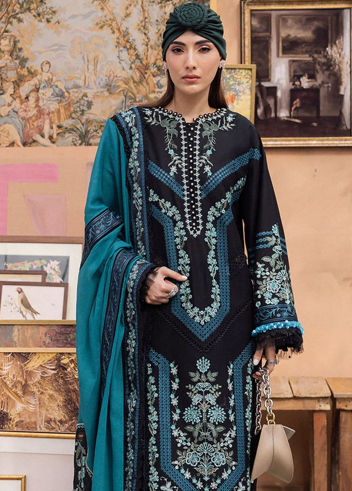 Lamour by Saad Shaikh Embroidered Lawn Suit Unstitched 3 Piece SSK24L Reh - Summer Collection