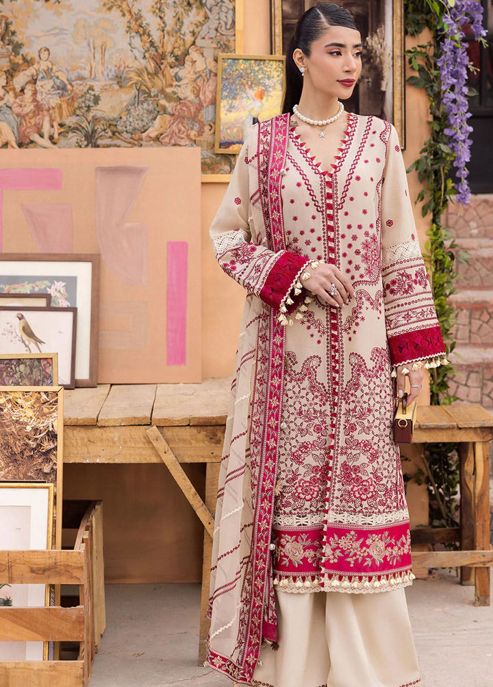 Lamour by Saad Shaikh Embroidered Lawn Suit Unstitched 3 Piece SSK24L Zena - Summer Collection
