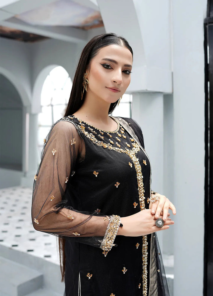 Layout Pret Embroidered Net 4 Piece Suit Camila