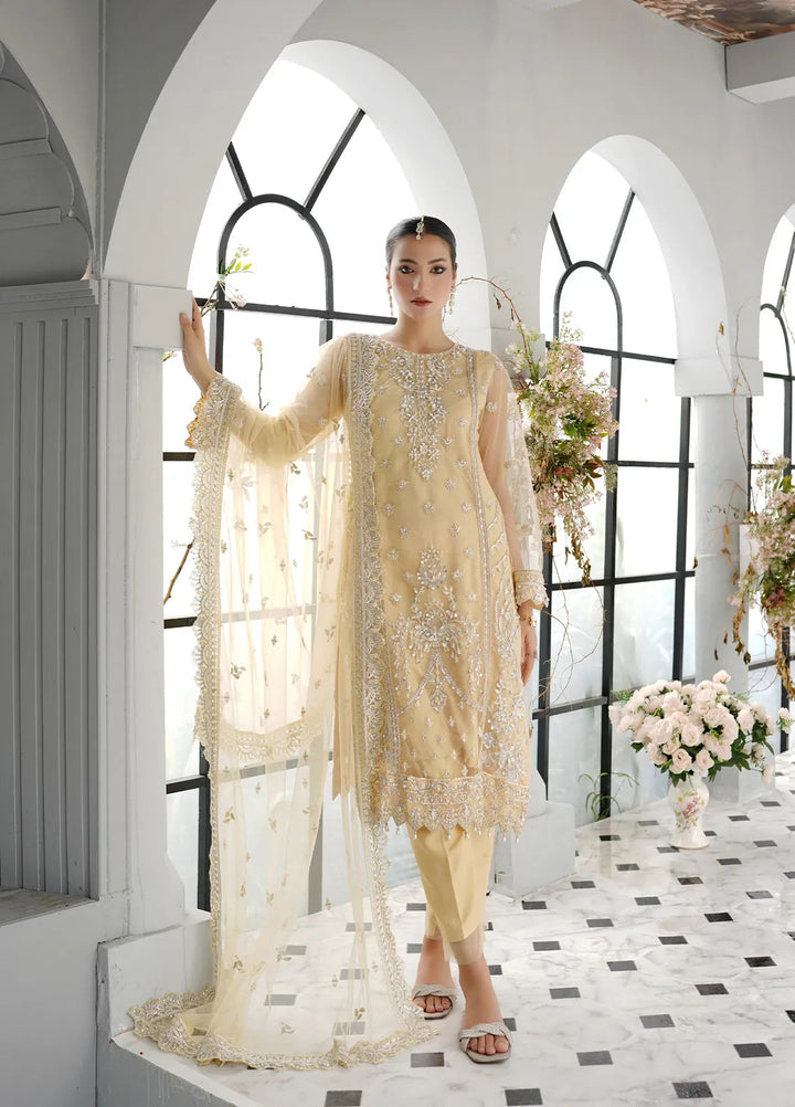 Layout Pret Embroidered Net 4 Piece Suit Maya