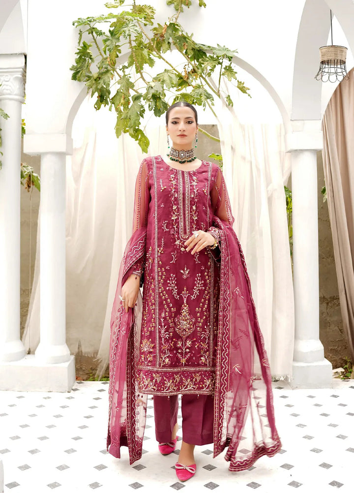 Layout Pret Embroidered Organza 4 Piece Suit Elea