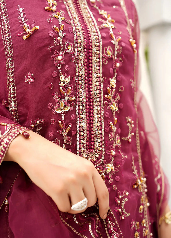 Layout Pret Embroidered Organza 4 Piece Suit Elea