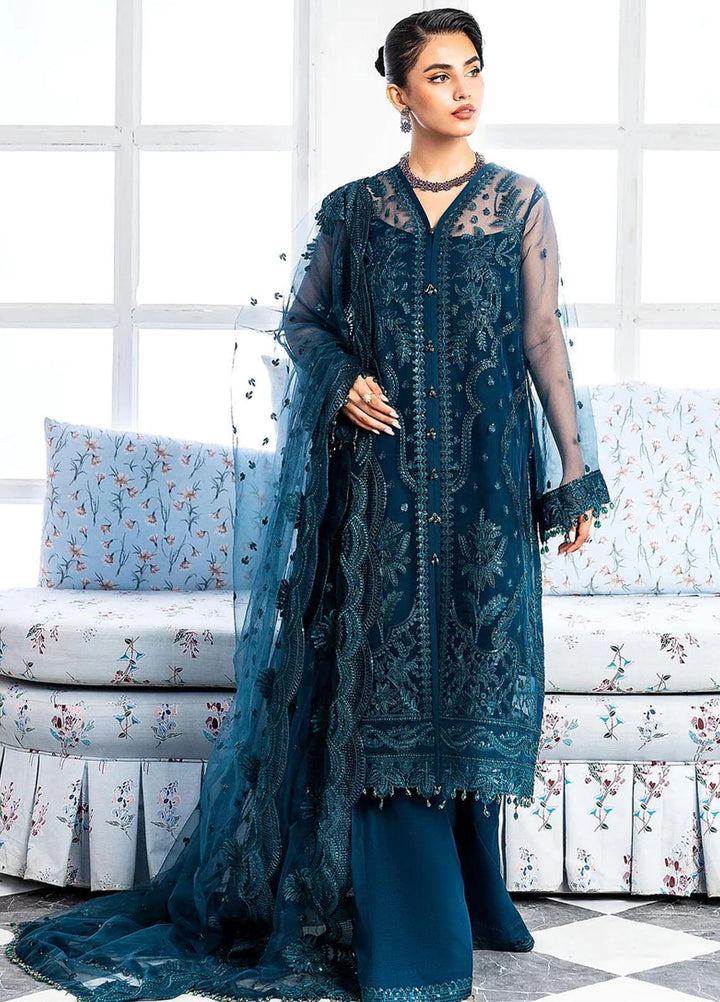 Lehriya By Meeral Embroidered Net Suits Unstitched 3 Piece MRL24L Nilofer - Formal Collection