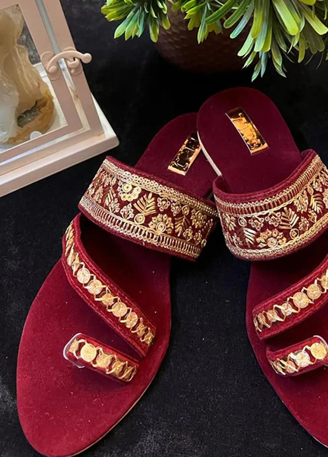 Libaas by Trj Festive Style Women Slipper Blossom Beauty