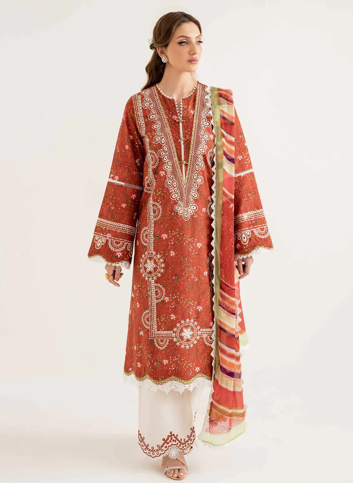 Lila by Sable Vogue Embroidered Lawn Suit Unstitched 3 Piece SV24LI SAL-01-24 - Summer Collection