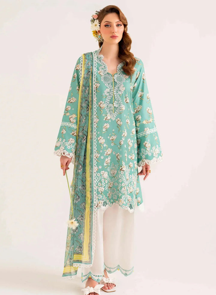 Lila by Sable Vogue Embroidered Lawn Suit Unstitched 3 Piece SV24LI SAL-02-24 - Summer Collection