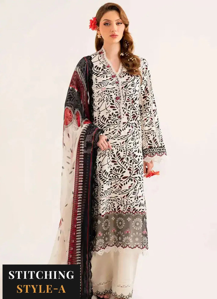 Lila by Sable Vogue Embroidered Lawn Suit Unstitched 3 Piece SV24LI SAL-05-24 - Summer Collection