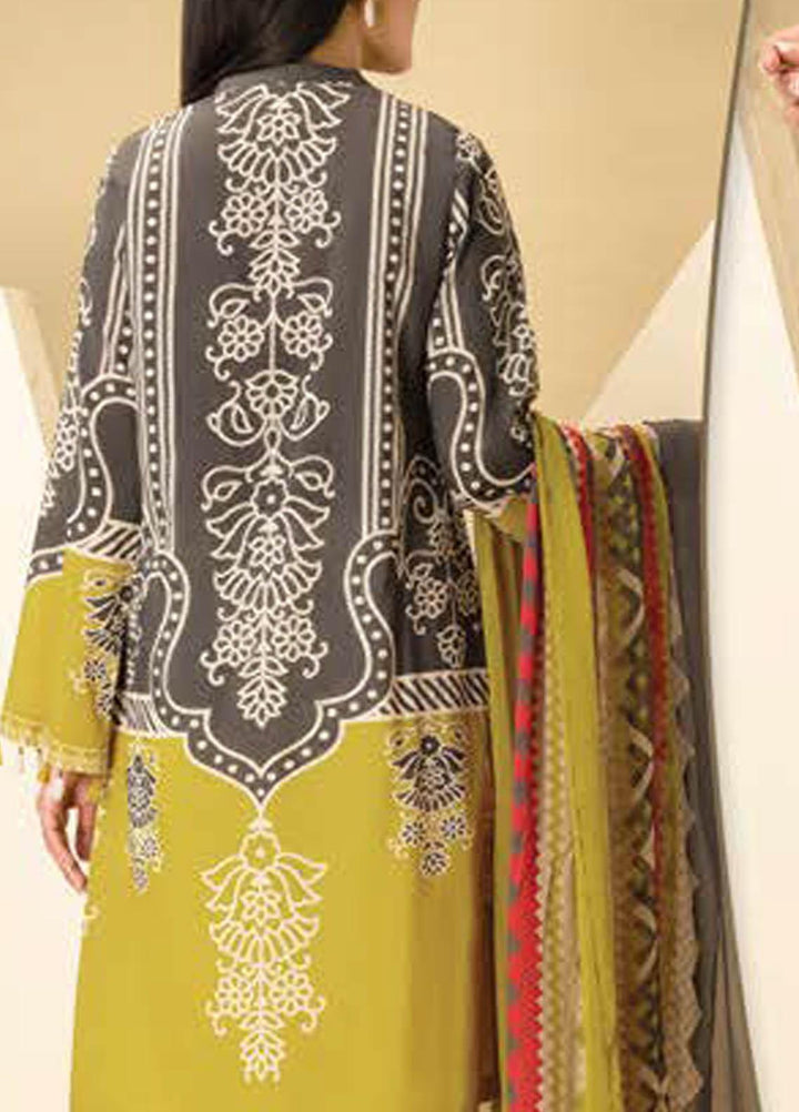 LimeLight Printed Lawn Suits Unstitched 2 Piece LL21S U-1239 GREY - Summer Collection