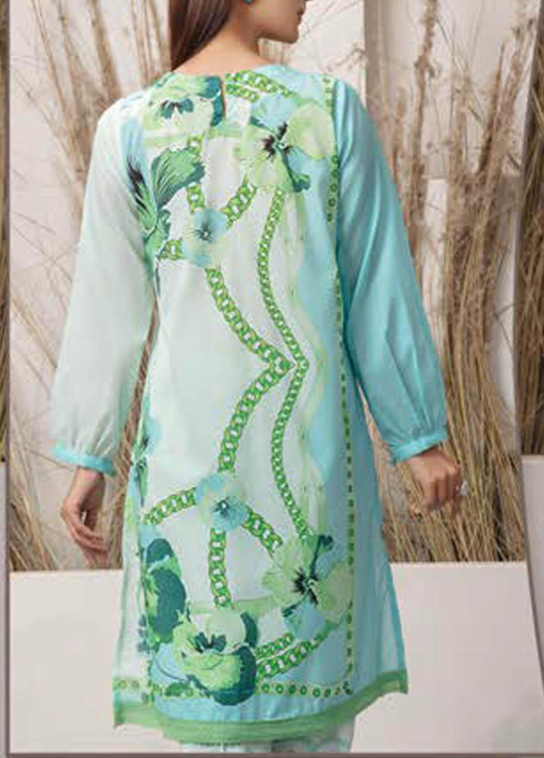 LimeLight Printed Lawn Suits Unstitched 2 Piece LL21S U-1429 SEA GREEN - Summer Collection