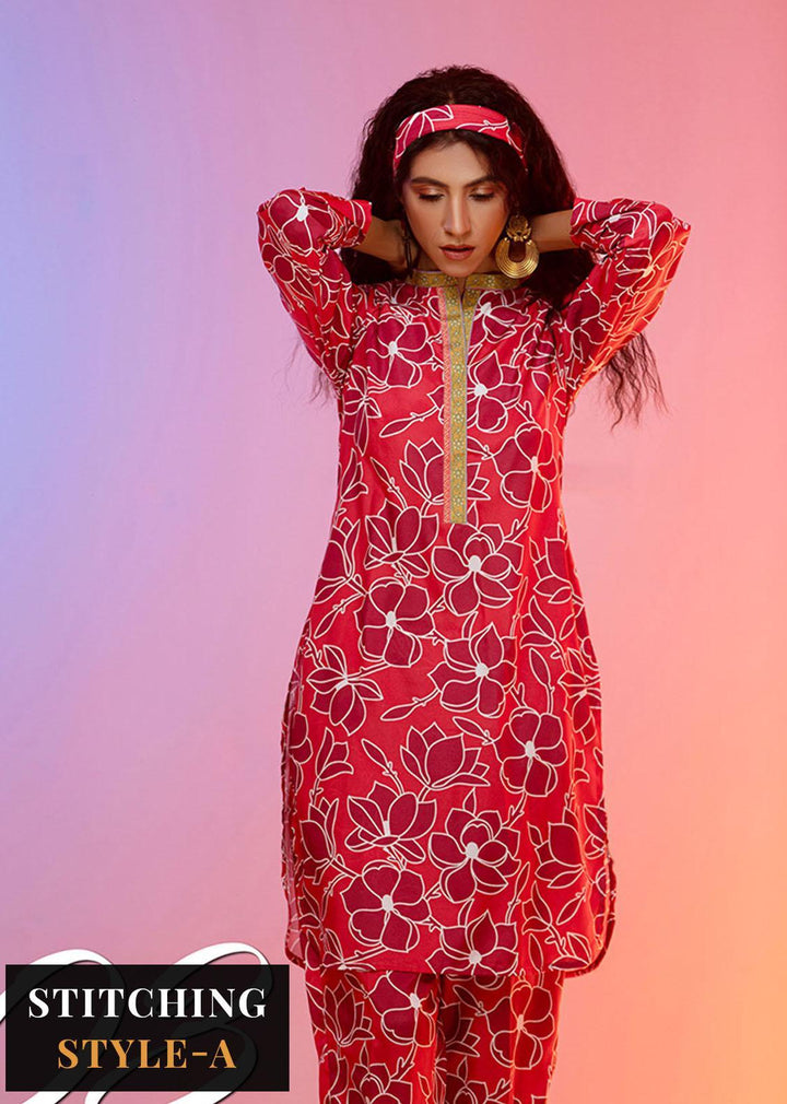 Look-a-Like By Noorma Kaamal Printed Silk Suits Unstitched 2 Piece NK22LL 03 - Casual Collection