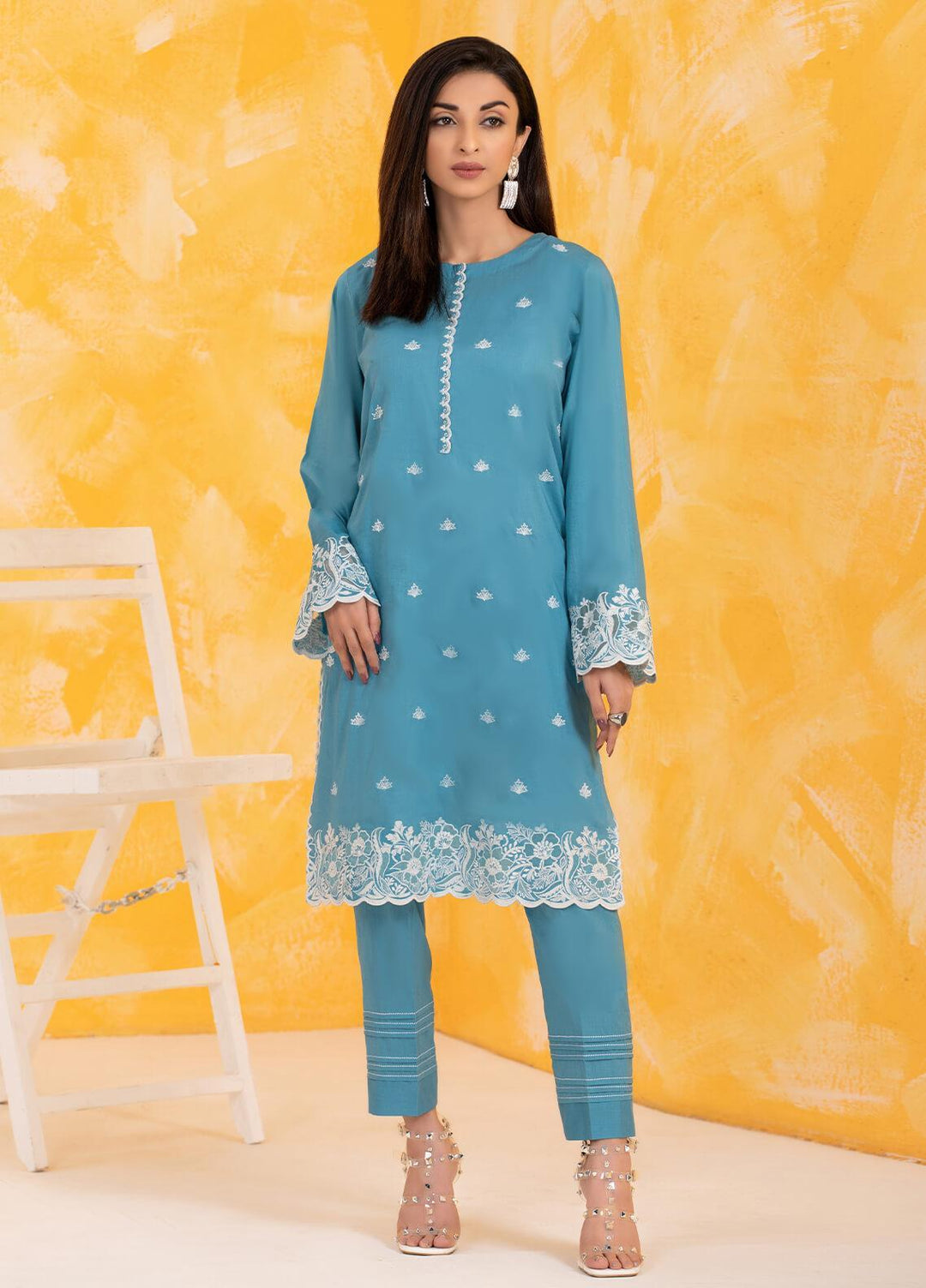 Lakhany Pret Embroidered Cambric 2 Piece LSM22RTW LSM-2813 Powder Blue