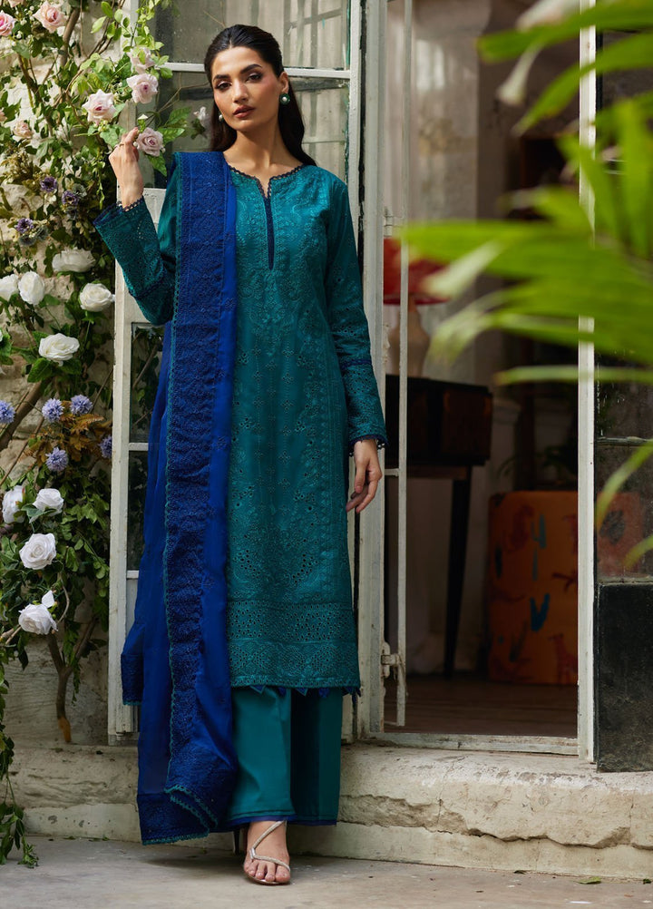 Lumiere by Gulaal Chikankari Lawn Suits Unstitched 3 Piece GL25LC D-04 Azura - Summer Collection